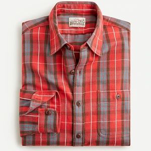 Jcrew Midweight flannel workshirt in plaid
